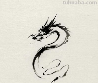 简笔画的龙，不妨来试试。 - 图画吧TUHUABA