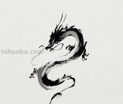 简笔画的龙，不妨来试试。 - 图画吧TUHUABA