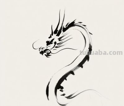 简笔画的龙，不妨来试试。 - 图画吧TUHUABA