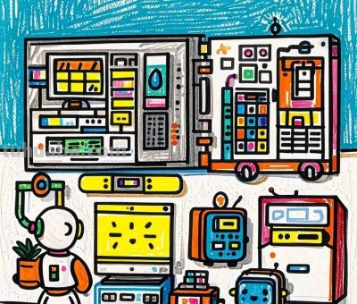 未来城市与家庭智能主题，智能与出行完美搭配的画画作品！很科技 - 图画吧TUHUABA