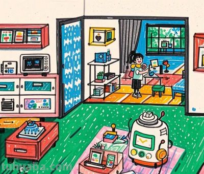 未来城市与家庭智能主题，智能与出行完美搭配的画画作品！很科技 - 图画吧TUHUABA