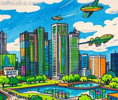 未来城市与家庭智能主题，智能与出行完美搭配的画画作品！很科技 - 图画吧TUHUABA
