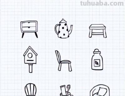 小物品简笔画，手帐素材get