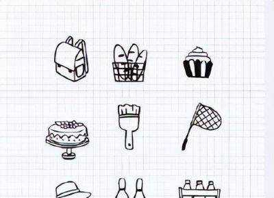 小物品简笔画，手帐素材get - 图画吧TUHUABA