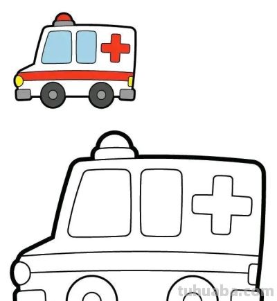 儿童最爱！交通工具简笔画线稿，带颜色！ - 图画吧TUHUABA