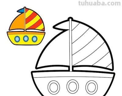 儿童最爱！交通工具简笔画线稿，带颜色！ - 图画吧TUHUABA