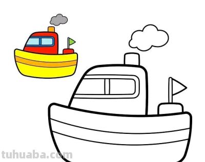 儿童最爱！交通工具简笔画线稿，带颜色！ - 图画吧TUHUABA