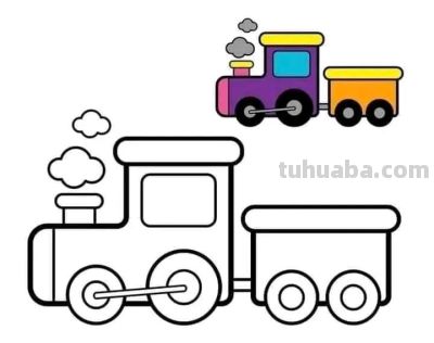 儿童最爱！交通工具简笔画线稿，带颜色！ - 图画吧TUHUABA