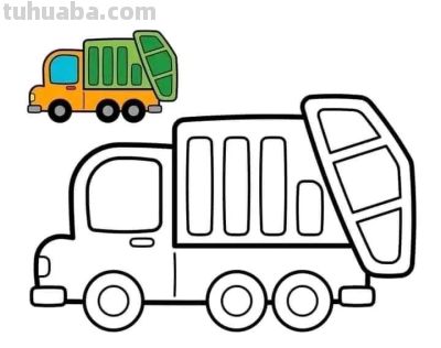 儿童最爱！交通工具简笔画线稿，带颜色！ - 图画吧TUHUABA