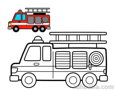 儿童最爱！交通工具简笔画线稿，带颜色！ - 图画吧TUHUABA