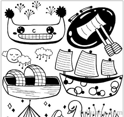 简笔画交通工具篇|船 - 简笔画交通工具篇|船 - 图画吧TUHUABA