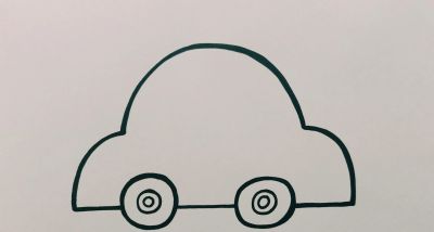 简笔画小汽车的画法,交通工具简笔画,一起来画小汽车吧 - 简笔画小汽车的画法,交通工具简笔画,一起来画小汽车吧 - 图画吧TUHUABA