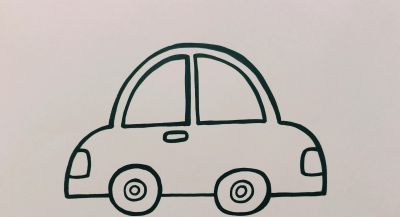 简笔画小汽车的画法,交通工具简笔画,一起来画小汽车吧 - 简笔画小汽车的画法,交通工具简笔画,一起来画小汽车吧 - 图画吧TUHUABA