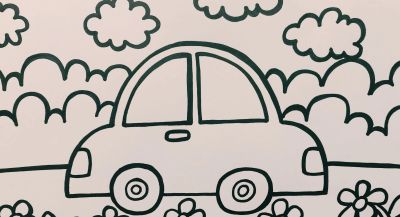 简笔画小汽车的画法,交通工具简笔画,一起来画小汽车吧 - 简笔画小汽车的画法,交通工具简笔画,一起来画小汽车吧 - 图画吧TUHUABA