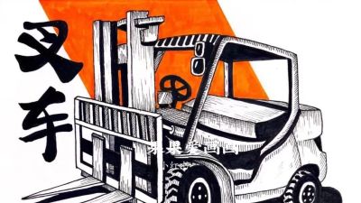 23张交通工具线描儿童绘画，值得收藏！ - 图画吧TUHUABA