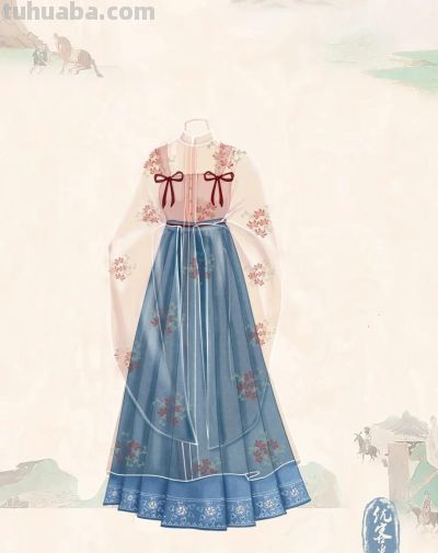 中国传统服饰插画，不应该成为逐渐被遗忘的绝色 - 图画吧TUHUABA