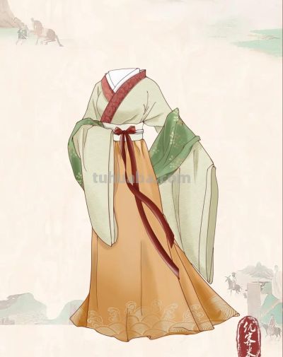 中国传统服饰插画，不应该成为逐渐被遗忘的绝色 - 图画吧TUHUABA