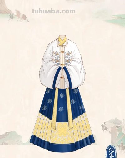 中国传统服饰插画，不应该成为逐渐被遗忘的绝色 - 图画吧TUHUABA