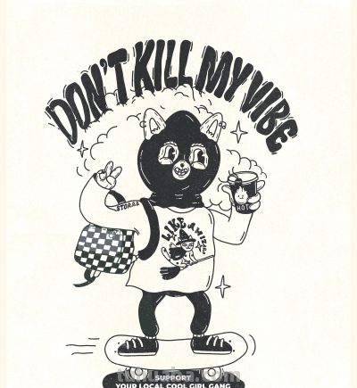 穿出个性！爱尔兰插画师Zina Borisova简笔个性T恤插画~ - 图画吧TUHUABA