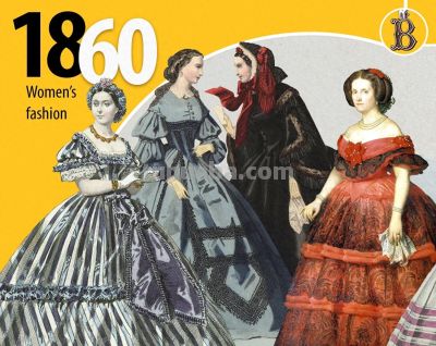 1860年代欧洲复古服饰绘画参考，美到失语！（服饰参考） - 图画吧TUHUABA