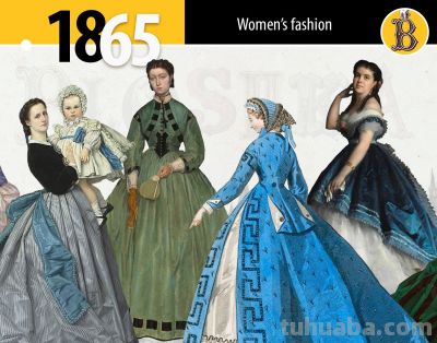 1860年代欧洲复古服饰绘画参考，美到失语！（服饰参考） - 图画吧TUHUABA