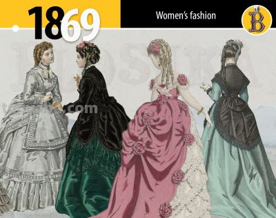 1860年代欧洲复古服饰绘画参考，美到失语！（服饰参考） - 图画吧TUHUABA