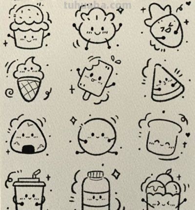 可爱的食物简笔画 - 今日头条