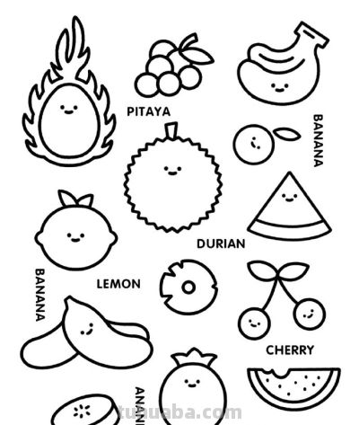 可爱的食物简笔画 - 图画吧TUHUABA