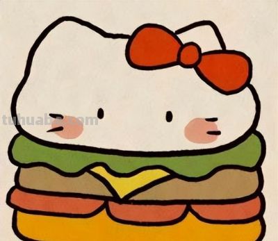 可爱的食物简笔画 - 图画吧TUHUABA