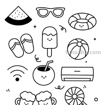 可爱的食物简笔画 - 图画吧TUHUABA