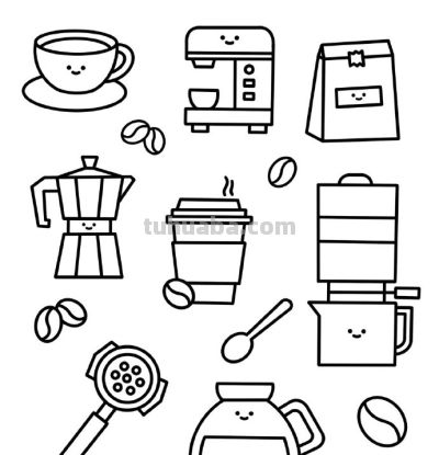 可爱的食物简笔画 - 图画吧TUHUABA