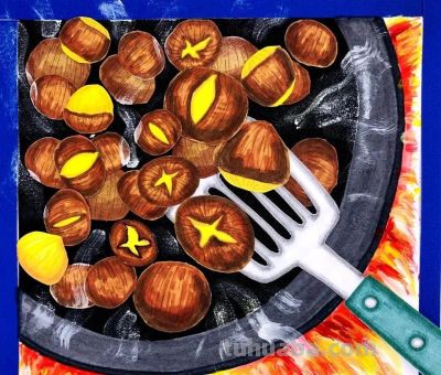 绘画素材—让人流口水的冬天美食少儿儿童创意画课例，太厉害了！ - 图画吧TUHUABA