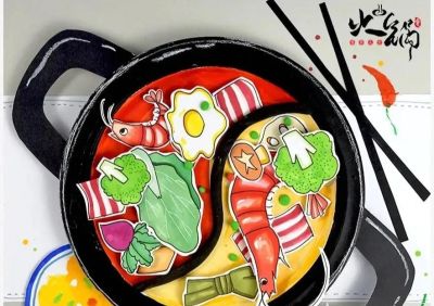 绘画素材—让人流口水的冬天美食少儿儿童创意画课例，太厉害了！ - 图画吧TUHUABA