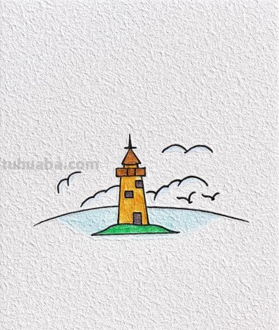 简笔画｜在春风里起舞，让生活如诗如画 - 图画吧TUHUABA