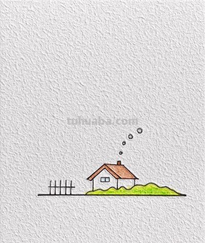 简笔画｜在春风里起舞，让生活如诗如画 - 图画吧TUHUABA