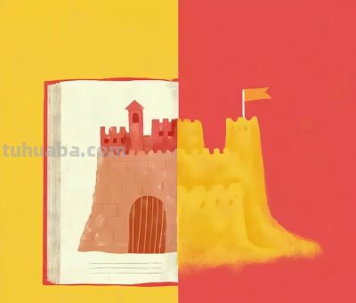 日常生活和度假两种情绪，一套简单插画就淋漓尽致出来了 - 图画吧TUHUABA