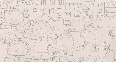 分享一组校园生活主题绘画，阳光下成长，快乐的校园生活，可收藏 - 图画吧TUHUABA