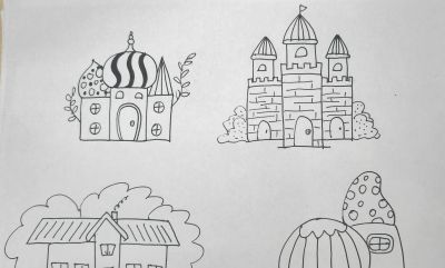 可爱花房子简笔画儿童房屋简笔画建筑物绘画少儿美术画画别墅城堡 - 今日头条