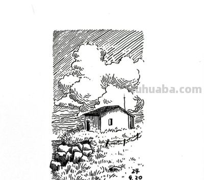 有手就会画！极简建筑风景画，初学者收藏 - 图画吧TUHUABA