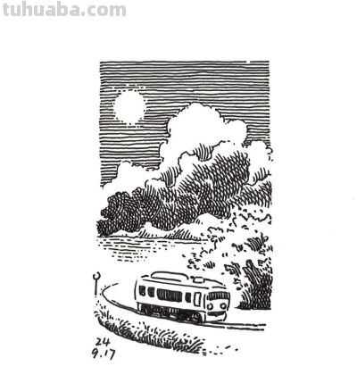 有手就会画！极简建筑风景画，初学者收藏 - 图画吧TUHUABA