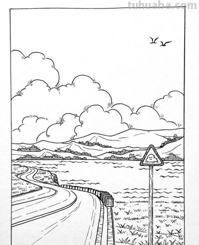 有手就会画！极简建筑风景画，初学者收藏 - 图画吧TUHUABA