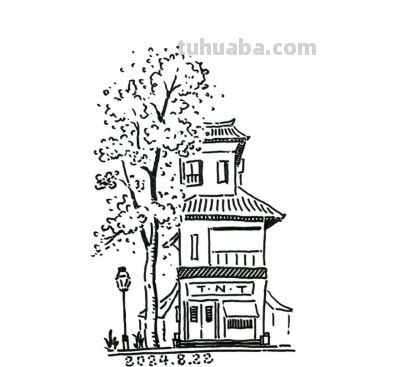 有手就会画！极简建筑风景画，初学者收藏 - 图画吧TUHUABA