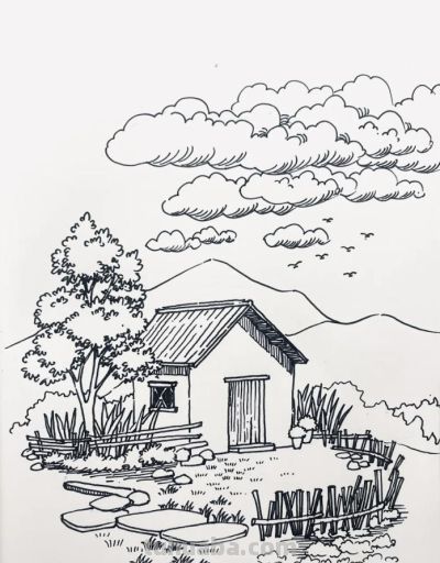 有手就会画！极简建筑风景画，初学者收藏 - 图画吧TUHUABA