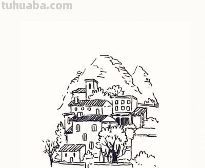 有手就会画！极简建筑风景画，初学者收藏 - 图画吧TUHUABA