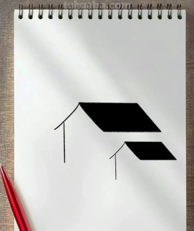 （三十六）只需四步，你也会的古风建筑简笔画，喜欢收藏 - 图画吧TUHUABA