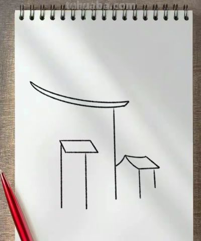 （三十六）只需四步，你也会的古风建筑简笔画，喜欢收藏 - 图画吧TUHUABA