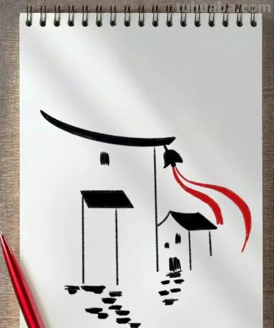 （三十六）只需四步，你也会的古风建筑简笔画，喜欢收藏 - 图画吧TUHUABA