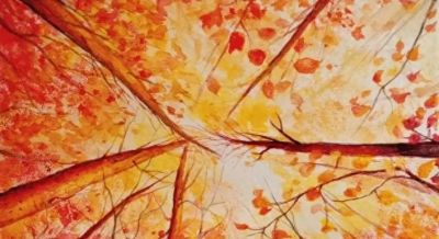 239幅水彩自学记16：高光之作！这幅秋日氛围感，全在这2个技巧里 - 图画吧TUHUABA