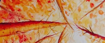 239幅水彩自学记16：高光之作！这幅秋日氛围感，全在这2个技巧里 - 图画吧TUHUABA