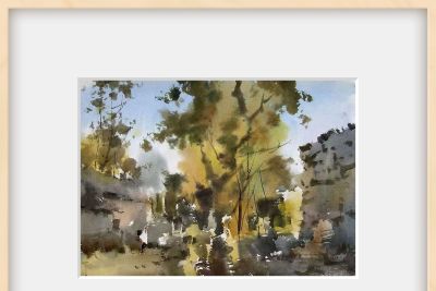 每日一画 | 即兴写个秋：写意水彩对秋光即兴感的捕捉 - 图画吧TUHUABA